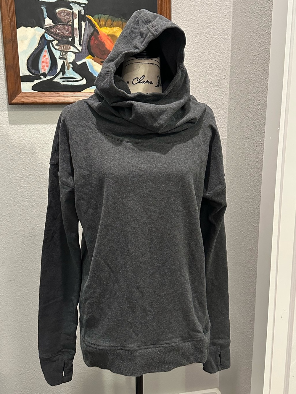 lululemon athletica Charcoal Cowl Neck Pullover